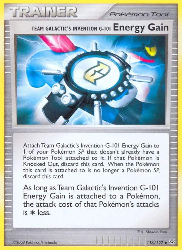 Team Galactic's Invention G-101 Energy Gain · Platinum 116/127