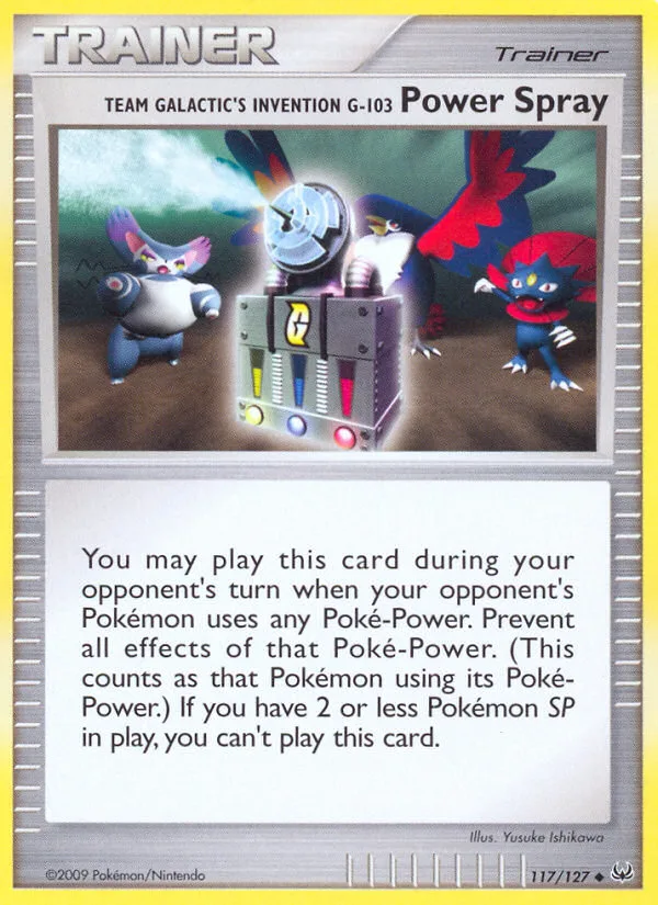Team Galactic's Invention G-103 Power Spray · Platinum 117/127