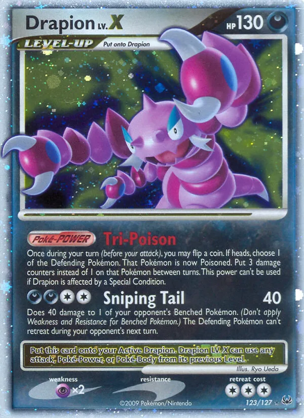 Drapion LV.X · Platinum 123/127