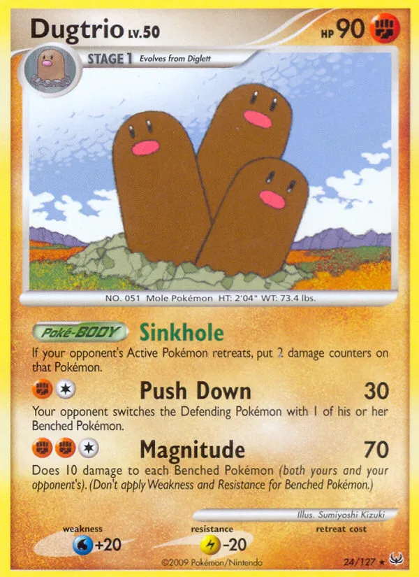 Dugtrio · Platinum 24/127