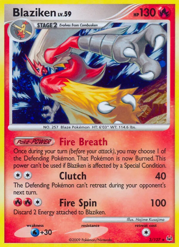 Blaziken · Platinum 3/127