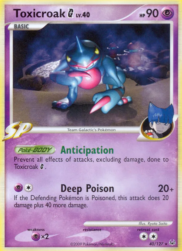 Toxicroak G · Platinum 40/127