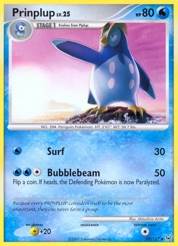 Prinplup · Platinum 59/127