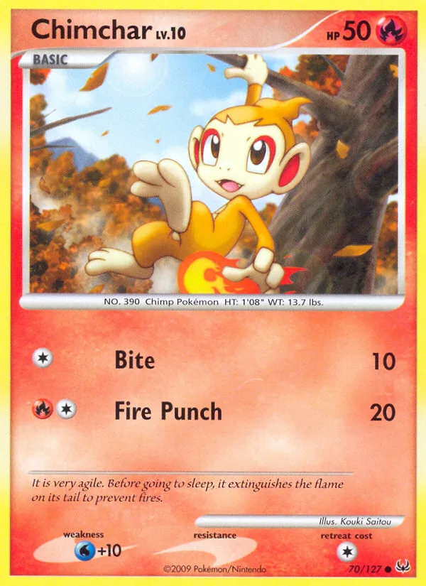 Chimchar · Platinum 70/127