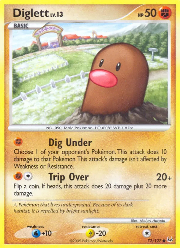 Diglett · Platinum 72/127