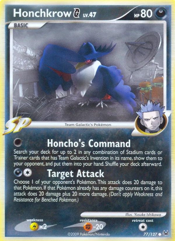 Honchkrow G · Platinum 77/127