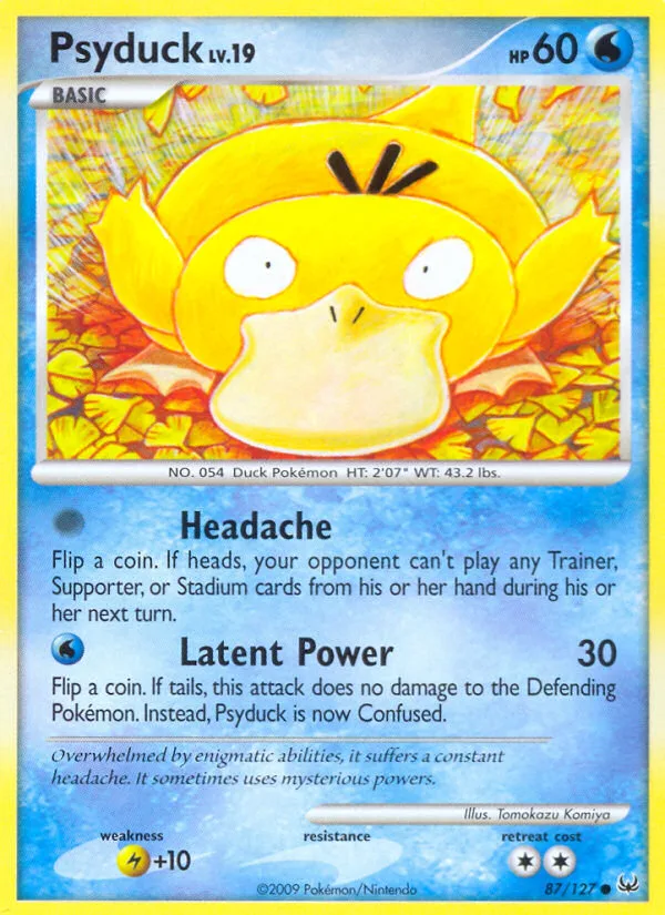 Psyduck · Platinum 87/127