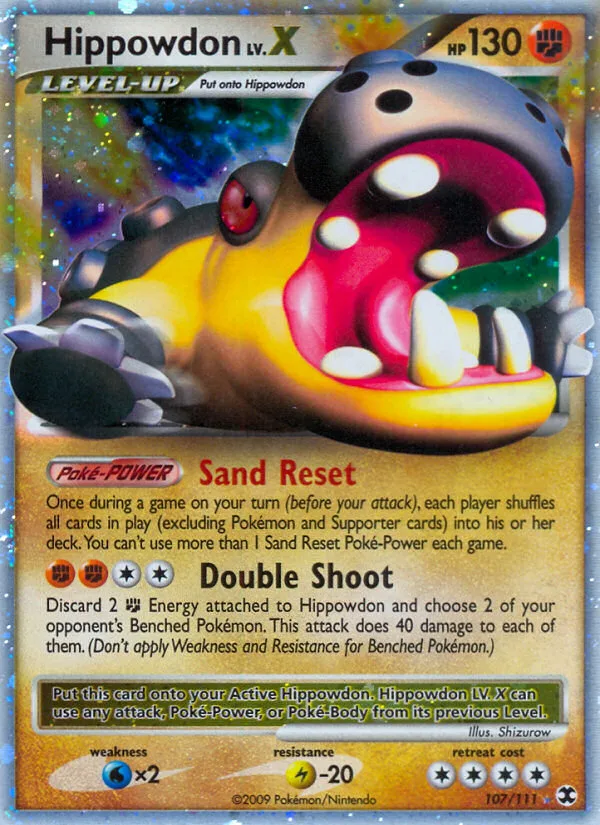 Hippowdon LV.X · Rising Rivals 107/111