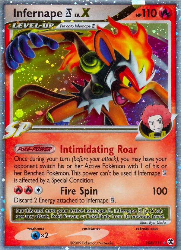 Infernape E4 LV.X · Rising Rivals 108/111