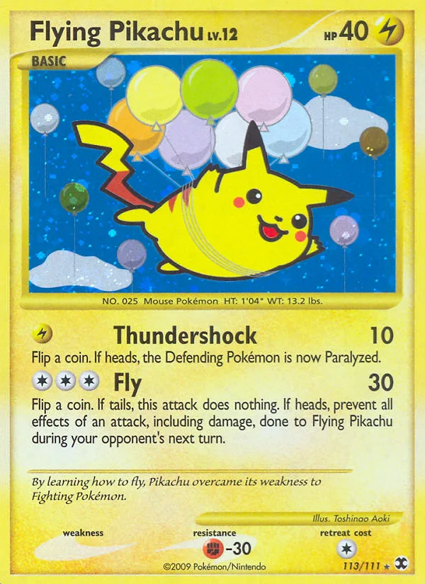 Flying Pikachu · Rising Rivals 113/111