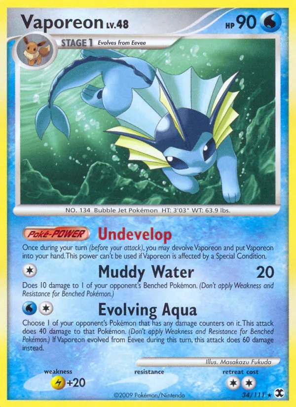 Vaporeon · Rising Rivals 34/111