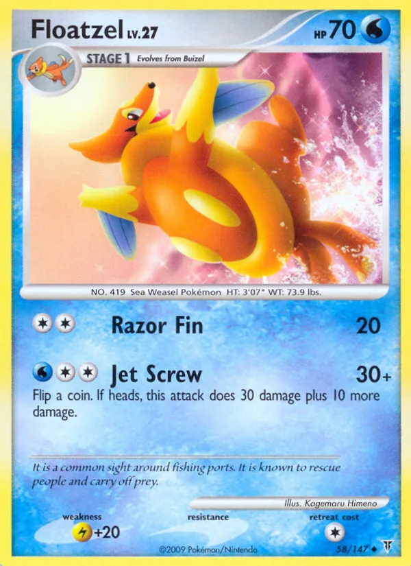 Floatzel · Supreme Victors 58/147