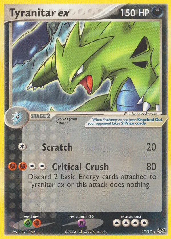 Tyranitar ex · POP Series 1 17/17