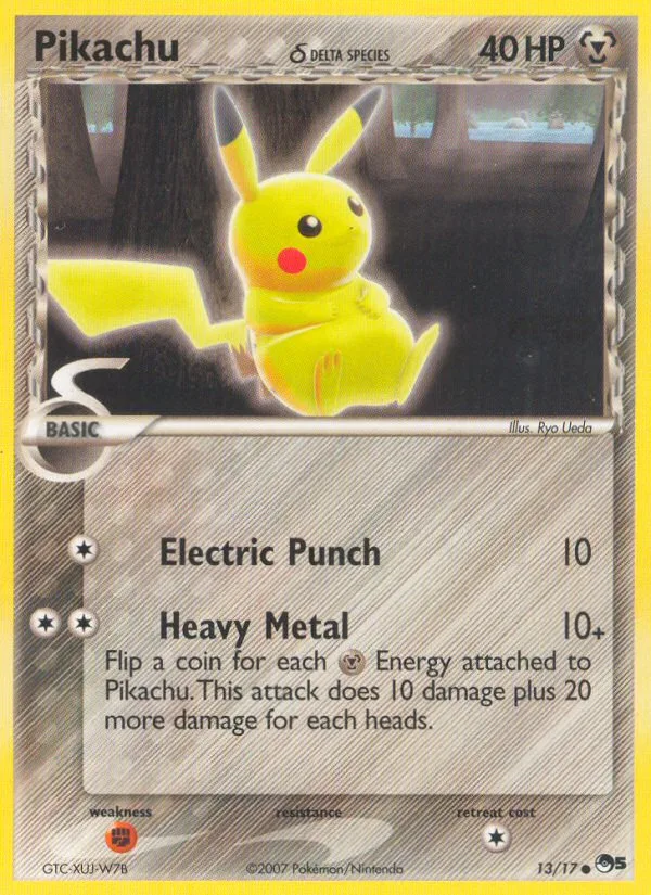 Pikachu δ · POP Series 5 13/17