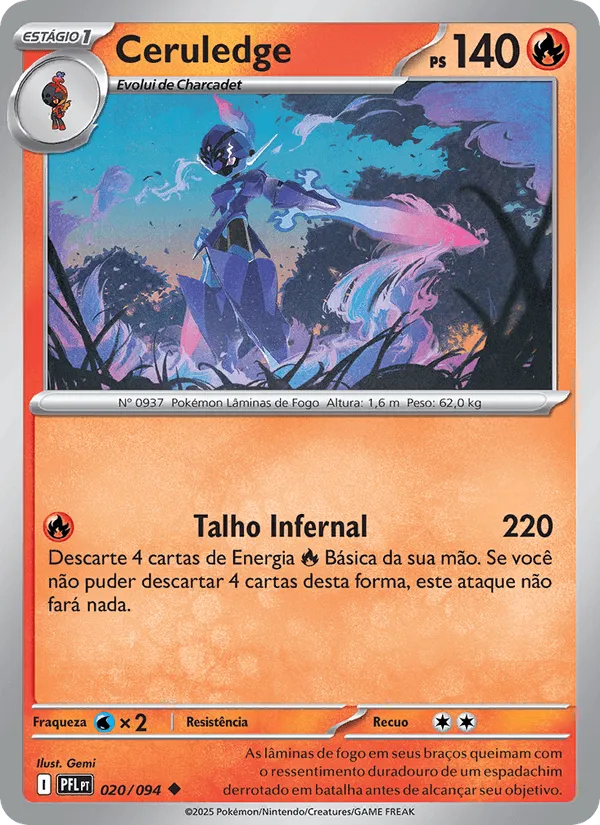 Ceruledge · Fogo Fantasmagórico 020/94