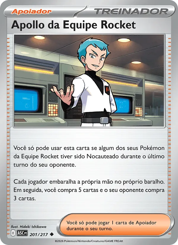 Apollo da Equipe Rocket · Heróis Excelsos 201/217