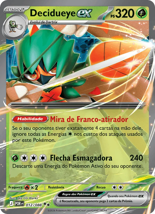 Decidueye ex · Equilíbrio Perfeito 012/88