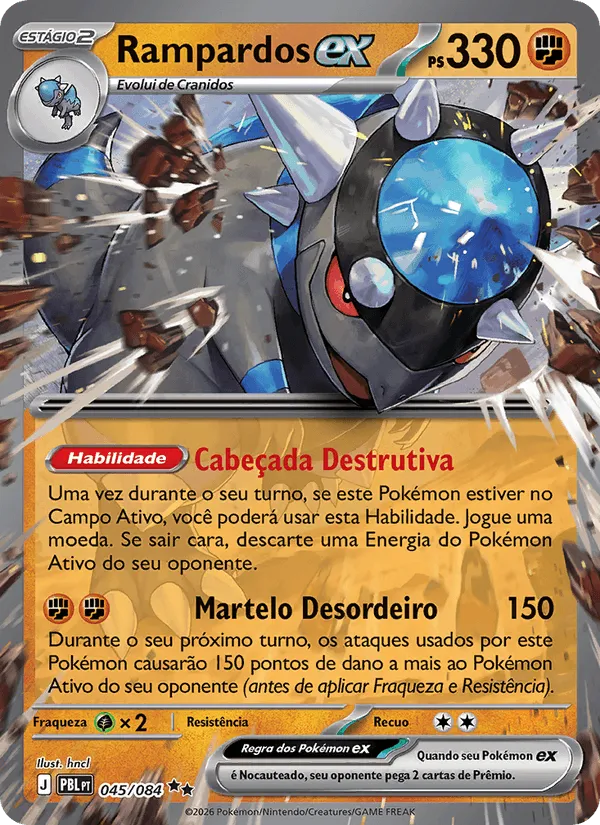 Rampardos ex · Escuridão Absoluta 045/84
