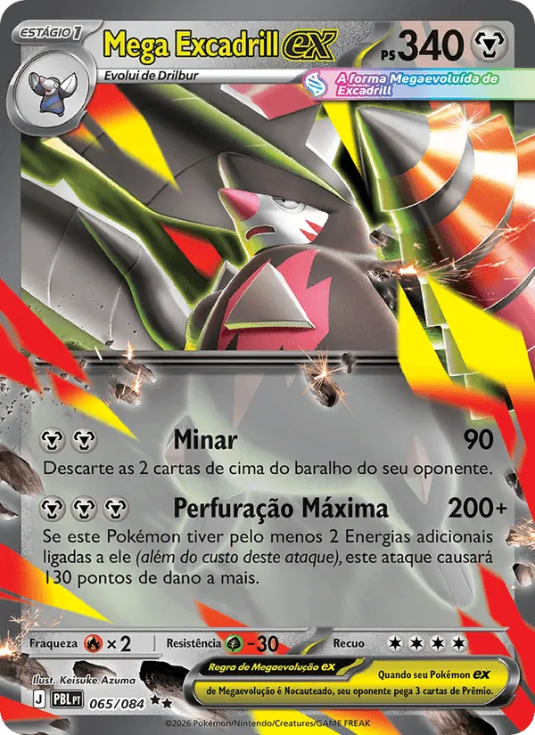 Mega Excadrill ex · Escuridão Absoluta 065/84