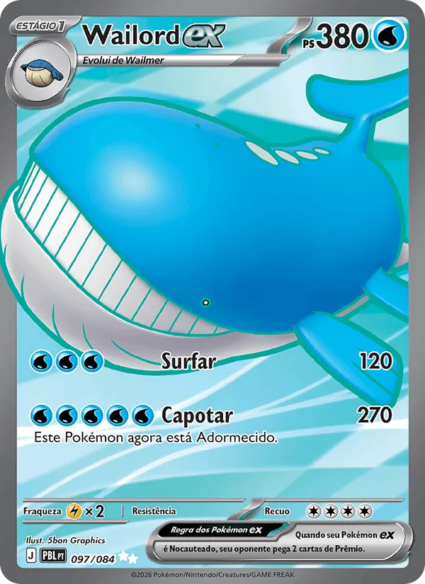 Wailord ex · Escuridão Absoluta 097/84