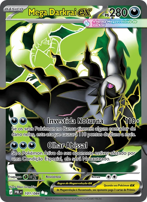 Mega Darkrai ex · Escuridão Absoluta 101/84