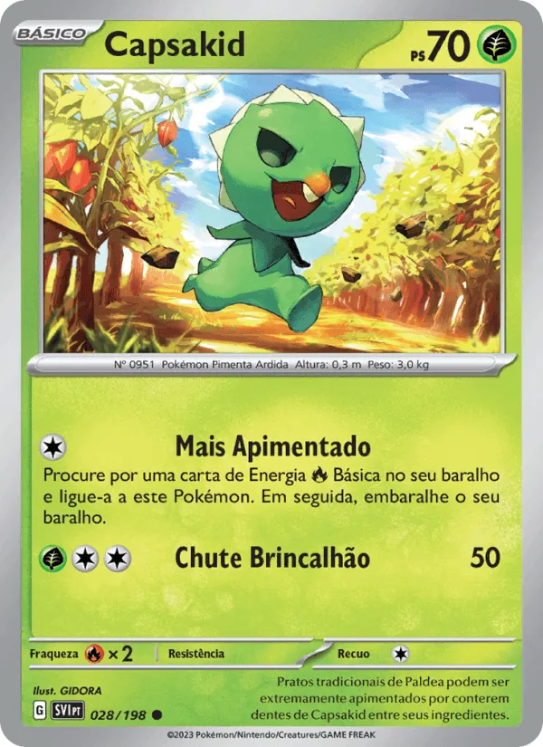 Capsakid · Escarlate e Violeta 028/198