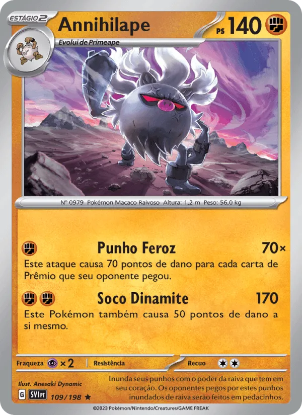 Annihilape · Escarlate e Violeta 109/198