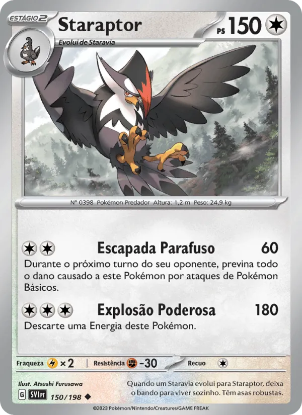 Staraptor · Escarlate e Violeta 150/198