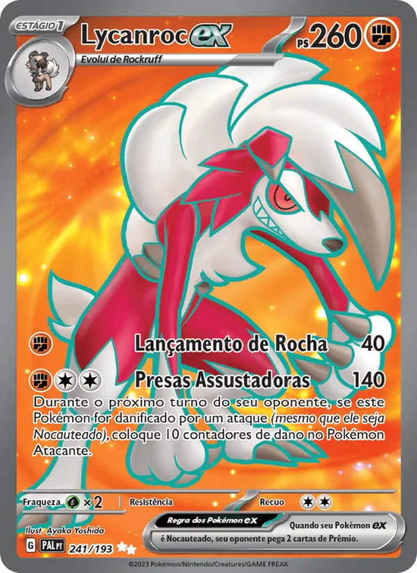 Lycanroc ex · Evoluções em Paldea 241/193