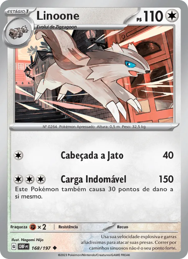 Linoone · Obsidiana em Chamas 168/197