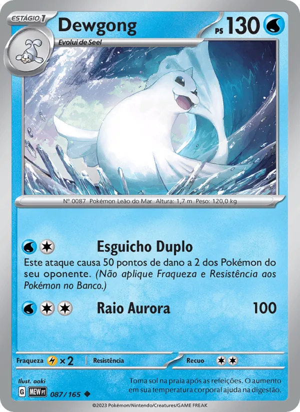 Dewgong · 151 087/165