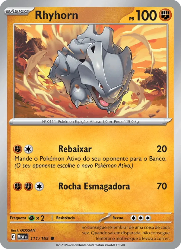 Rhyhorn · 151 111/165