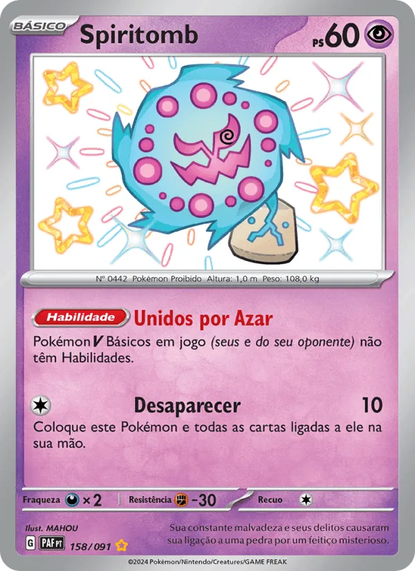 Spiritomb · Destinos de Paldea 158/91
