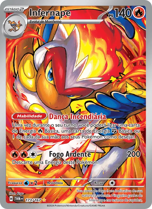 Infernape · Máscaras do Crepúsculo 173/167