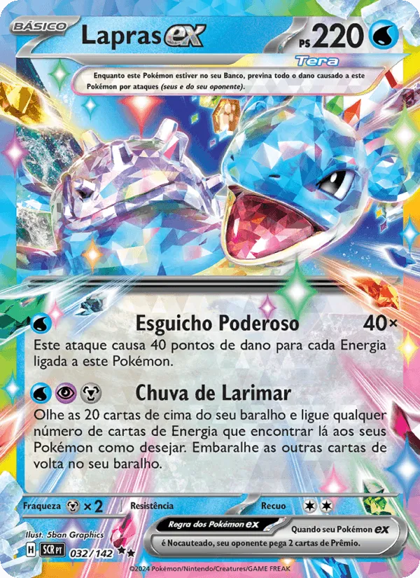 Lapras ex · Coroa Estelar 032/142