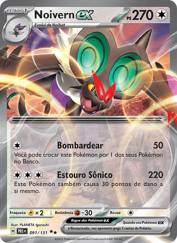 Noivern ex · Evoluções Prismáticas 091/131