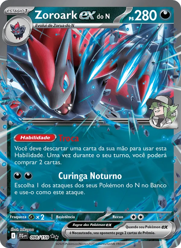 Zoroark ex do N · Amigos de Jornada 098/159