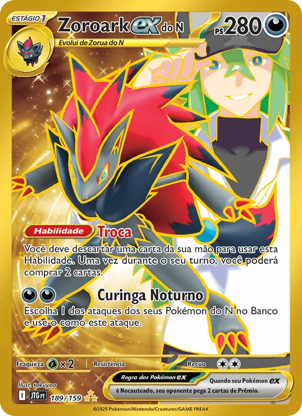Zoroark ex do N · Amigos de Jornada 189/159