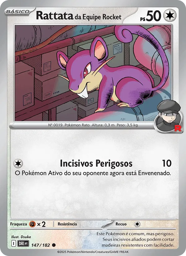Rattata da Equipe Rocket · Rivais Predestinados 147/182