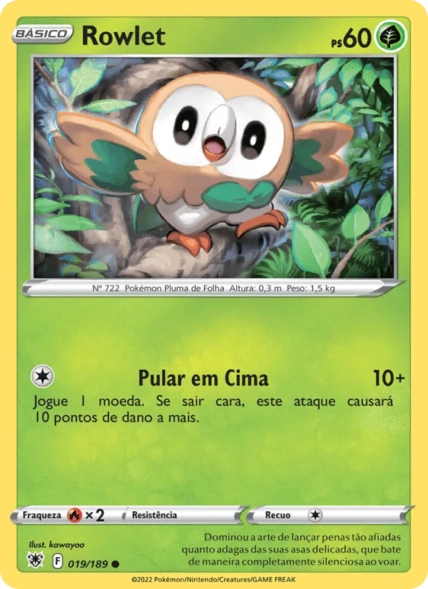 Rowlet · Estrelas Radiantes 019/189