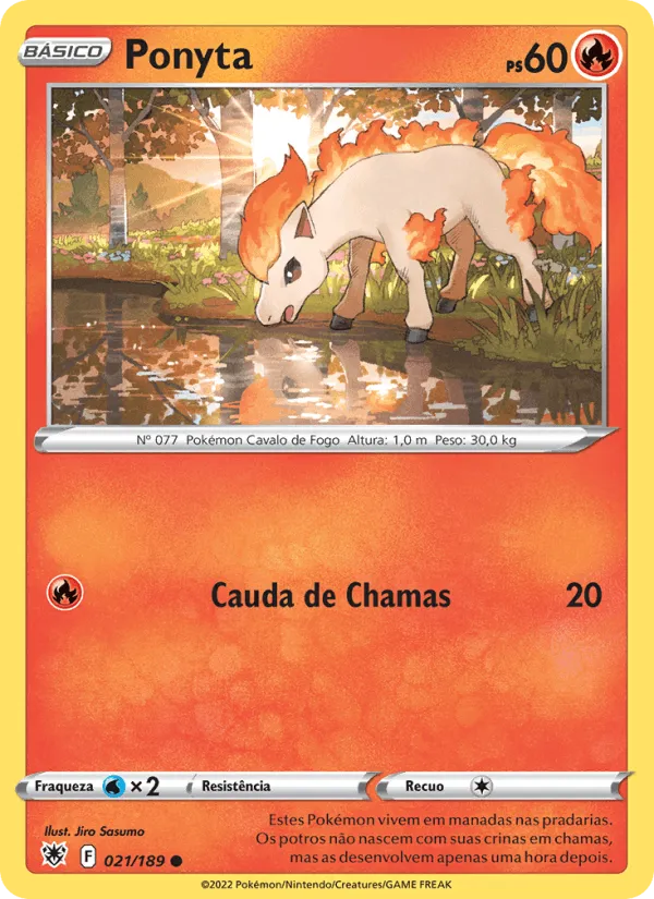 Ponyta · Estrelas Radiantes 021/189