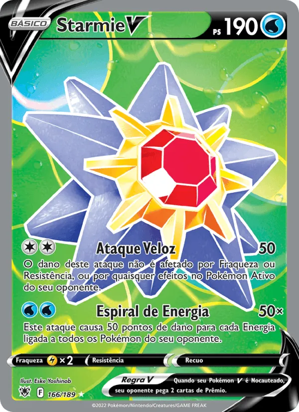 Starmie V · Estrelas Radiantes 166/189