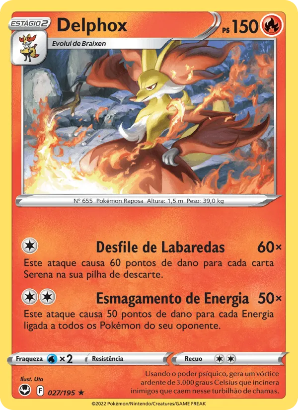 Delphox · Tempestade Prateada 027/195
