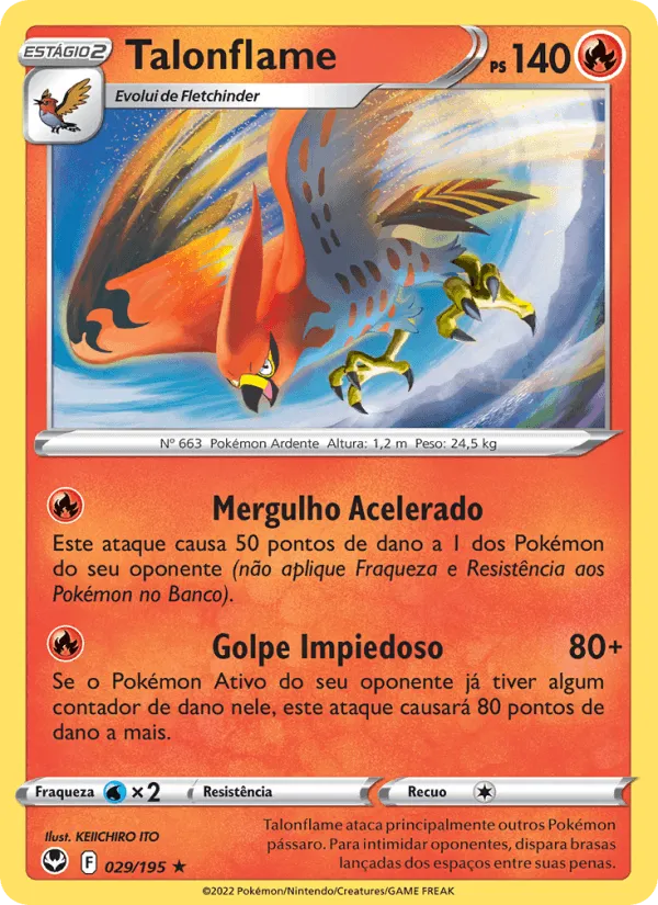 Talonflame · Tempestade Prateada 029/195