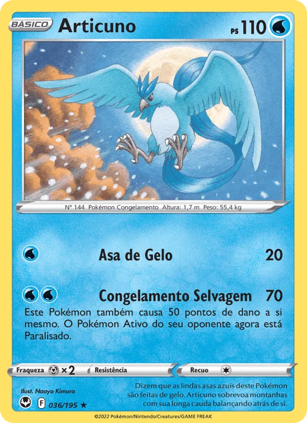 Articuno · Tempestade Prateada 036/195