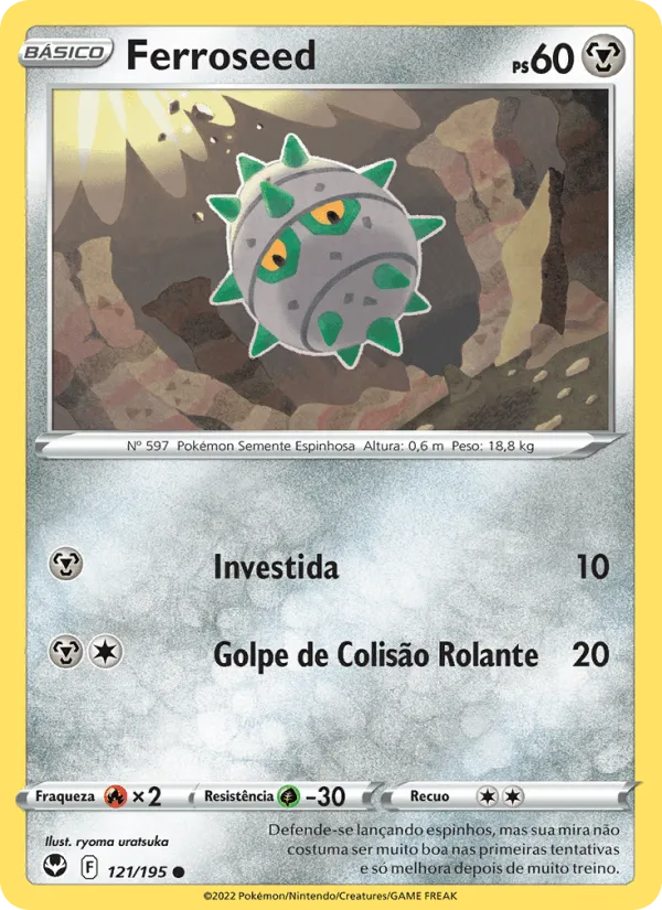 Ferroseed · Tempestade Prateada 121/195