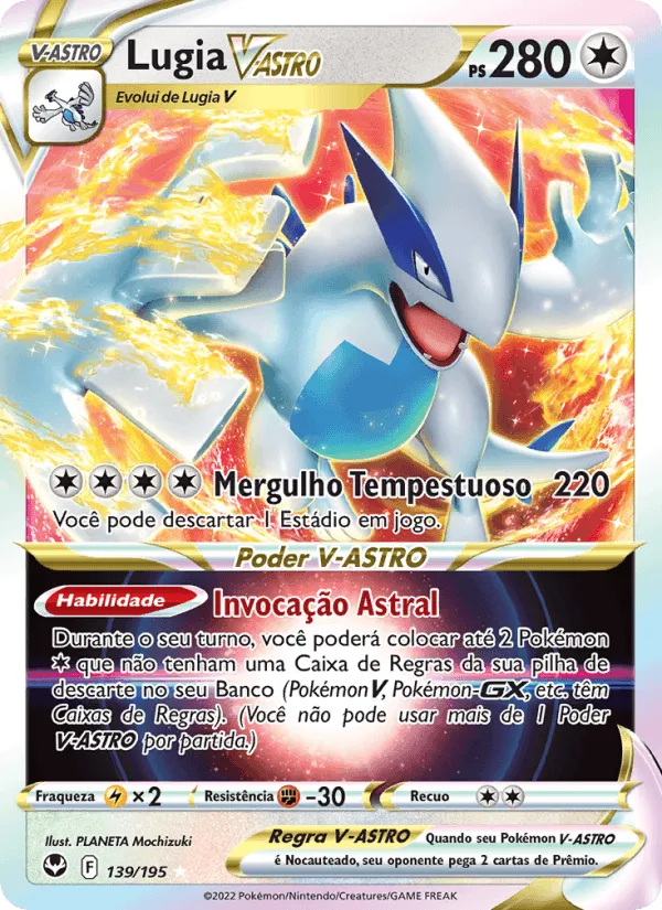 Lugia V-ASTRO · Tempestade Prateada 139/195