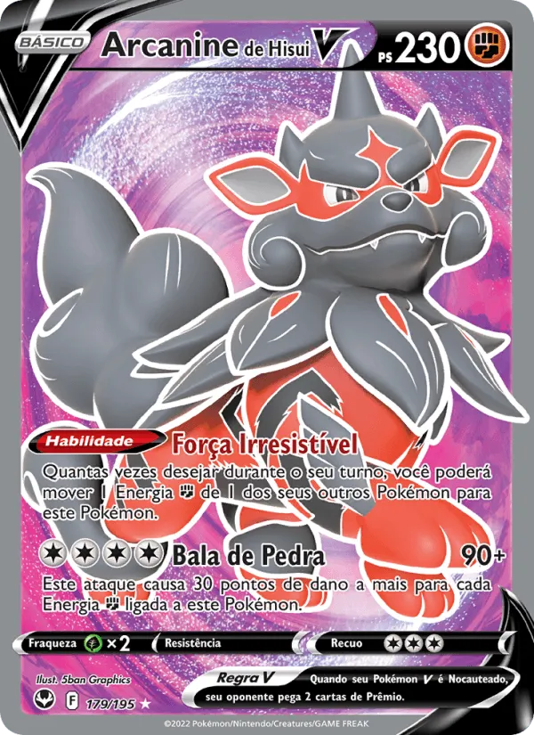 Arcanine de Hisui V · Tempestade Prateada 179/195
