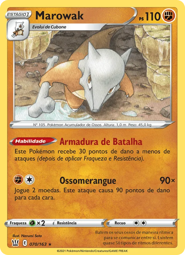 Marowak · Estilos de Batalha 70/163