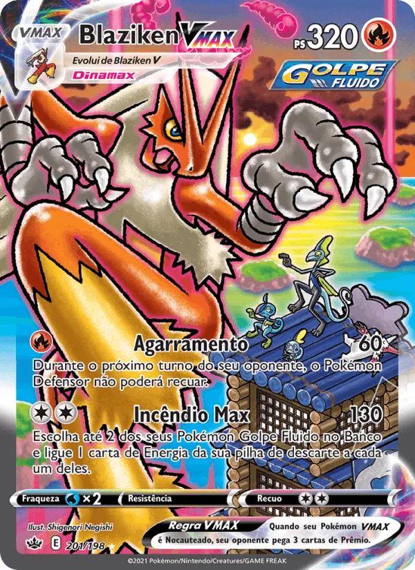 Blaziken VMAX · Reinado Arrepiante 201/198